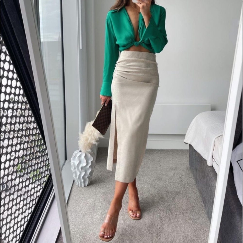Zara draped skirt